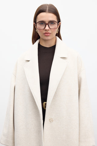 Straight Cut Cachet Coat Beige