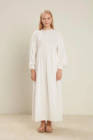 Oversized Muslin Dress Ecru