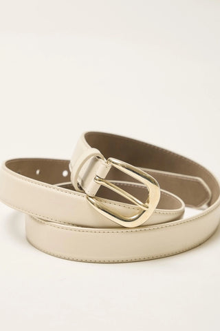 Stitch Detail Belt Beige