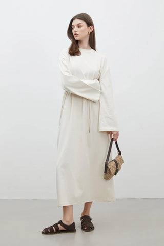 Oversize Cotton Dress Vanilla