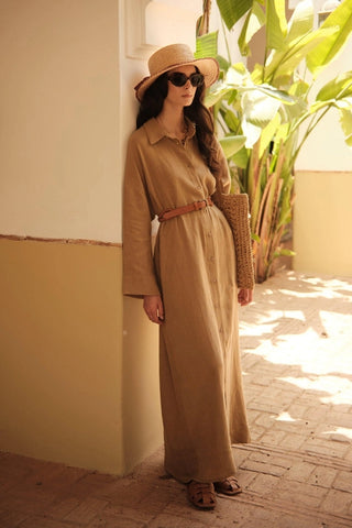 Linen Dress Sahara