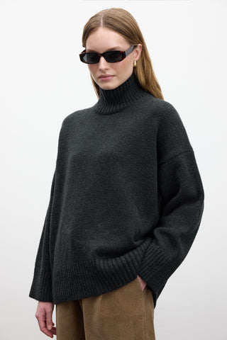 Oversized Soft Sweater Smoke