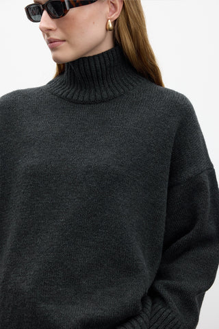 Oversized Soft Sweater Smoke