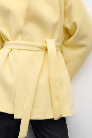 Kimono Style Cachet Coat Yellow