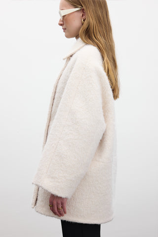 Double Breasted Cachet Coat Ecru
