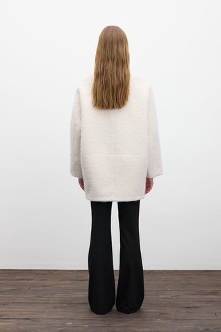 Double Breasted Cachet Coat Ecru