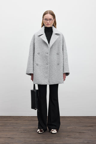 Double Breasted Cachet Coat Grey