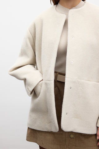 Pocketed Cachet Coat Beige