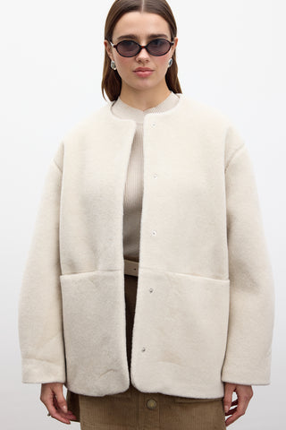 Pocketed Cachet Coat Beige