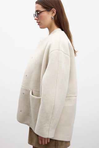 Pocketed Cachet Coat Beige