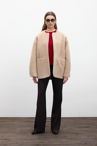 Pocketed Cachet Coat Latte