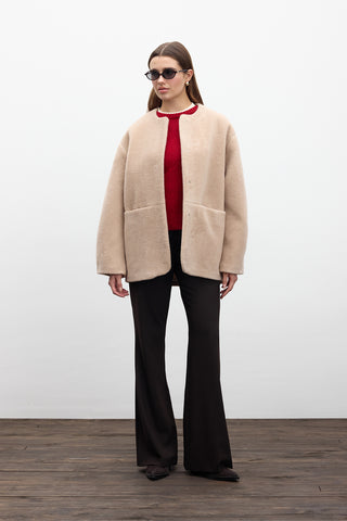 Pocketed Cachet Coat Latte