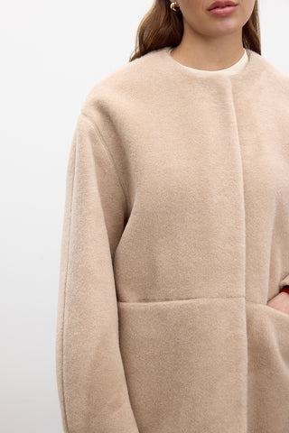 Pocketed Cachet Coat Latte