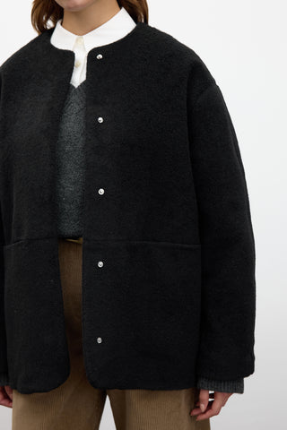 Pocketed Cachet Coat Black