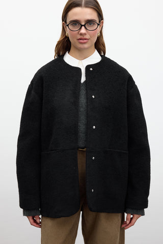 Pocketed Cachet Coat Black