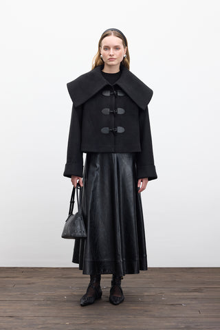 Buckle Detail Cachet Coat Black