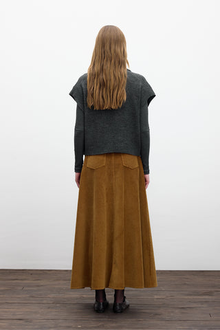 Örme Kazak Yelek ve Atkı Antrasit