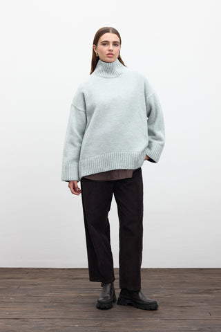 Oversized Soft Sweater Blue