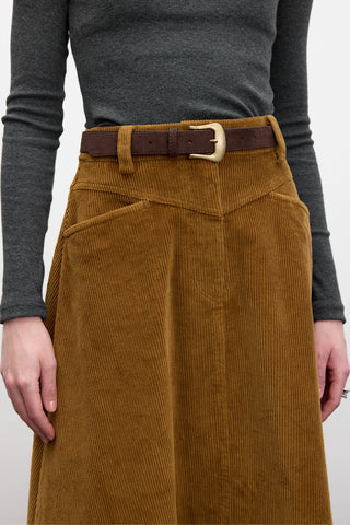 Corduroy Maxi Skirt Tile