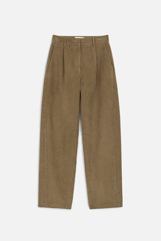 Corduroy Baggy Trousers Camel