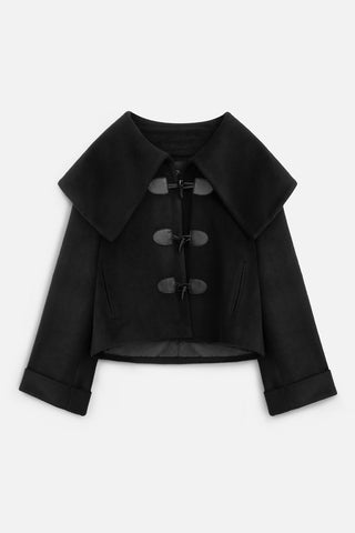 Buckle Detail Cachet Coat Black
