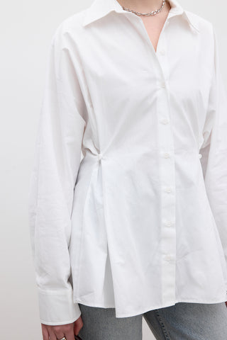 Adjustable Waist Shirt Ecru