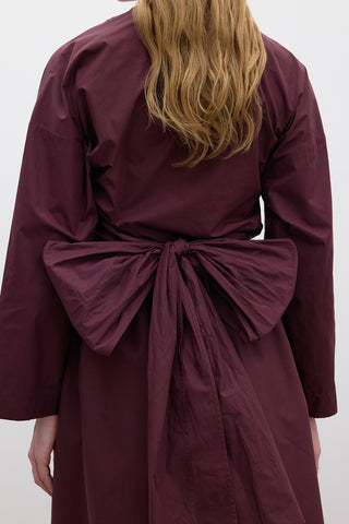 Kimono Style Premium Shirt Burgundy