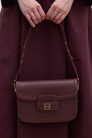 Premium Flap Bag Burgundy