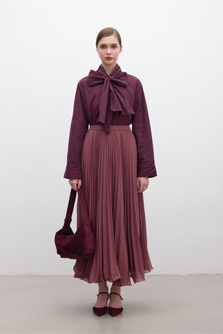 Pleated Skirt Dusty Rose