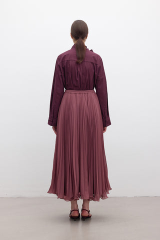 Pleated Skirt Dusty Rose