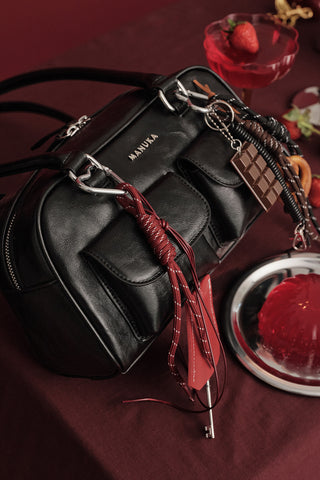 Retro Cep Çantası Siyah