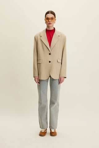 Klasik Blazer Bej