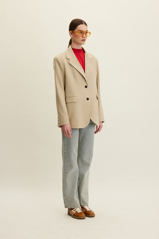 Klasik Blazer Bej