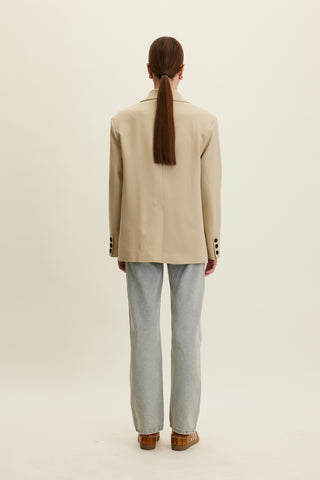 Klasik Blazer Bej