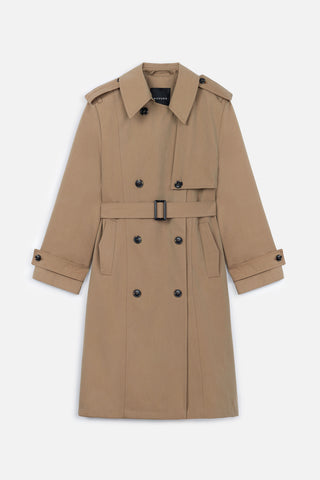 Anika Belted Trench Coat Camel