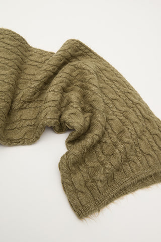 Cable-Knit Scarf Sand