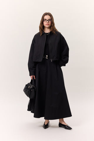 Premium Zip-Up Jacket Black