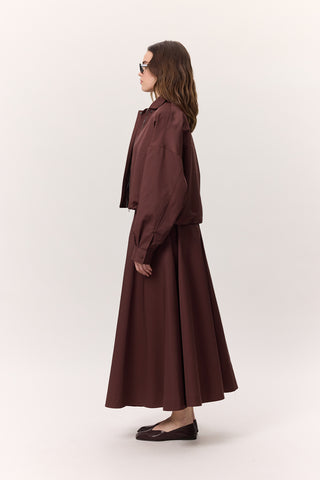 Premium Zip-Up Jacket Burgundy