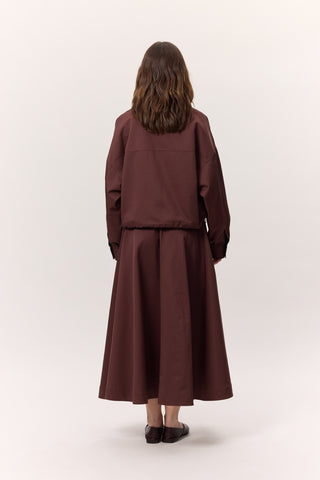 Premium Zip-Up Jacket Burgundy