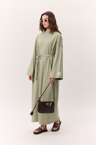 Long Oversized Dress Pistachio Green