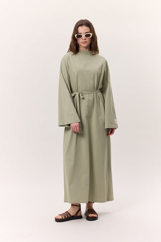 Long Oversized Dress Pistachio Green