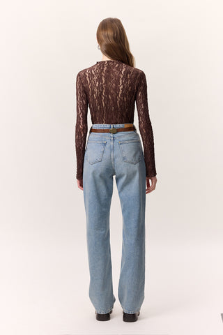 Dantelli Bodysuit Kahverengi