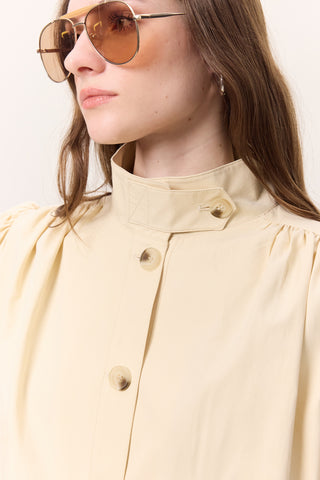 Short Balloon Sleeve Jacket Soft Yellow