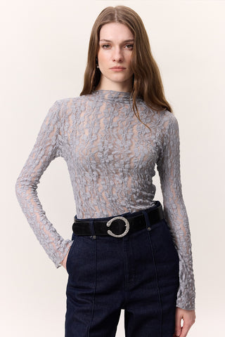 Lace Bodysuit Blue