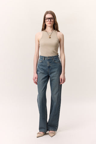 Long-Leg Straight Jeans Livid