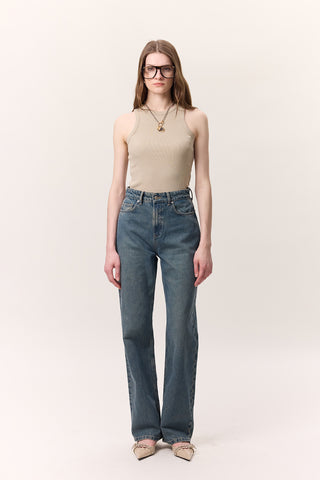 Long-Leg Straight Jeans Livid