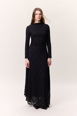 Long Lace Dress Black