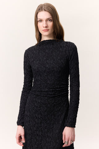 Long Lace Dress Black