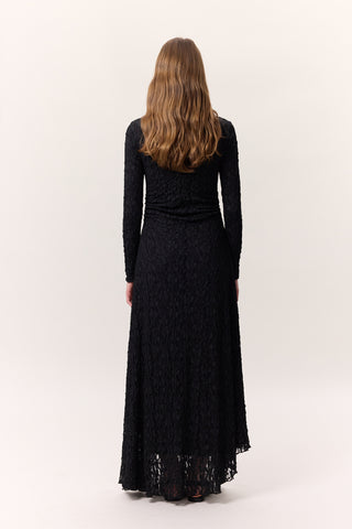 Long Lace Dress Black