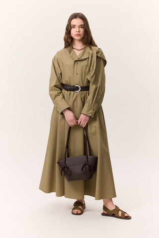 Ruffled Premium Skirt Khaki